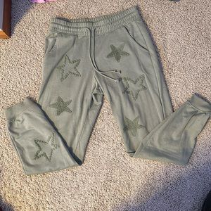 GREEN STAR SWEATPANTS